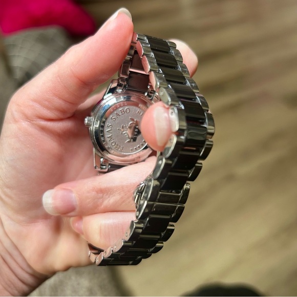 Thomas Sabo Women’s Black and Silver Stainless Steal Band Wrist Watch - Picture 5 of 6